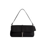 Coach Hamptons 26 Vienspalvė Dryžuota Dygsniuota Užsegama Odinė Rankinė Moteri&scaron;kos Rankinės Juoda CP132-LHBLK Basic Set (Bag+Dust Bag)