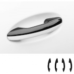 Automobilio durų rankenos apsauga ABS anglies pluo&scaron;to durų rankenos apdailos dangtelis / Tinka Mercedes Benz GLC X254 C klasės W206 S206 2022 2023 2024 Automobilio i&scaron;orė juoda