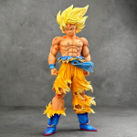 Jt Statulėlė Dragon Ball Z Son Goku Figūrėlė Keičiamos Galvos LED Pagrindas Super Saiyan Goku Veiksmo Figūrėlių Rinkinys Žaidimo Režimas Žaislai Dovanos no box