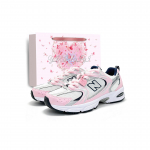 New Balance NB 530 Audiniai Neslystantys Didinantys Auk&scaron;tį Žemi Bėgimo Bateliai Unisex Sidabriniai Rožiniai MR530SG(Komanda1962-LD) 37.5 white