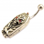 Les Tr&eacute;sors De Lily [C4247] - Body Piercing 'Gothic' Noir Rouge sidabras