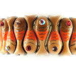 Les Tr&eacute;sors De Lily [E0432] - Bracelet Cr&eacute;ateur 'Thalassa' Orange oranžinė
