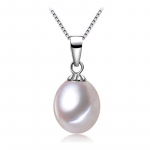FENASY Pearl Jewelry Natūralūs gėlo vandens perlų karoliai moterims Choker karoliai klasikiniai pakabukai 8-9mm