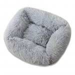 Mink&scaron;tas ilgas pliu&scaron;inis &scaron;unų lova Žiemos kačių lova Chihuahua Yorkie &scaron;uniuko pagalvėlė mažo &scaron;uns lova &Scaron;ilta naminių gyvūnėlių sofa lova &scaron;unims katėms S pilka