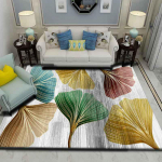 Svetainės kilimas klevo lapų stiliaus sofa kavos staliuko kilimėlis Modernus minimalistinis miegamasis prie lovos Namo grindys Pilna lova &Scaron;viesi prabanga 80*120cm