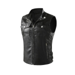 Punk Retro vyri&scaron;kos odinės liemenės Vyri&scaron;kos žūklės motociklais liemenės lauke