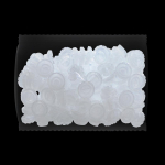 ANNAFRIS 100vnt. Skipymo blakstienų žydėjimo taurelė Blakstienų priauginimo klijavimo stovas Blakstienų klijai Lift Cups Makiažo įrankiai Transparent 100pcs