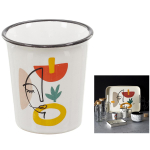 Les Tr&eacute;sors De Lily [A1735] - Tasse espresso porcelaine 'Arty' multicolore blanc -7x6 cm (7 cl) įvairiaspalvis