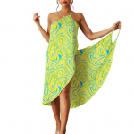 Apsauga nuo saulės Beach Camisole greitai i&scaron;džiūsta stilinga nuo saulės skirta moteri&scaron;ka maudymosi kostiumėlio suknelė baseino puo&scaron;mena L juoda