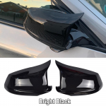 &Scaron;oninio veidrodėlio dangtelio galinio vaizdo &scaron;oninio veidrodėlio dangtelis tinka BMW 5 serijai F10 F11 F18 iki LCI 2010-2013 Automobilių priedai Originalūs Bright Black