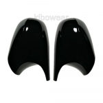 Black Bat Side Wing Mirror Cover cap for BMW E90 E91 E92 E93 2010 2011 2013 E80 E81 E87 LCI Horn Shape replace E90 E91 2008 2011 black