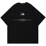 2024 m. Streetwear Space Astronaut Graphic Unisex mar&scaron;kinėliai