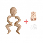 Bebe Reborn lėlių rinkinys naujagimiui 16 colių Zendric Reborn lėlių rinkiniai Tu&scaron;ti nedažyti nebaigti kūdikių formavimo lėlės, skirtos pasidaryk pats, mergaitėms