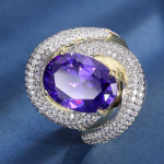 SACE GEMS Klasikinio vario lydinio cirkonio žiedas Moterų papuo&scaron;alai Vestuvių pažado vakarėlio dovana Open raudona