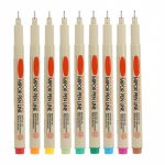 Pie&scaron;imo meno ra&scaron;ikliai &bdquo;Micro Fineliner&ldquo;.: 9 spalvų Biblijos Zentangle žymekliai (0,5 mm) Vandeniui atsparūs techniniai ra&scaron;ikliai 9pcs