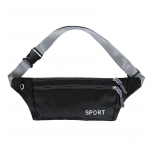 Unisex juosmens krep&scaron;ys krūtinės krep&scaron;ys Crossbody Bag Hip Waist Pack diržas piniginė Drobė juoda