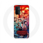 Coque pour Oppo A74 5G Stranger Things Teaser Saison 4 Affiche Personnages Art