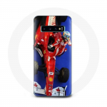 Coque pour Samsung Galaxy S10 edge Formule 1 Fernando Alonso Pilote automobile F1 Rouge