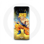 Coque pour Samsung Galaxy S10 Edge Son goku dragon ball corps enerv&eacute;