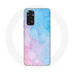 Coque pour Xiaomi Redmi Note 11 4G Fond bleu rose