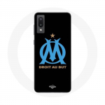 Coque pour Samsung Galaxy A02 Logo Olympique de Marseille Fond Noir