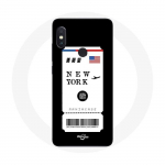 Coque pour Xiaomi Redmi Note 5 AI Dual Camera Billet d'avion New York