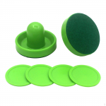 1 rinkinys mini oro ritulio stūmiklių ir ritulių, 96 mm vartų rankenos stalo irklei 2 Green Pushers