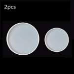 Dervos amatų apvalios padėkliuko liejimo formos, silikoninės papuo&scaron;alų agato formos 2pcs