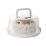 Cake Box Plastikinis tortų ne&scaron;iklis su saugiai užsegamomis sagtimis Maisto pakavimo dėžutė pyragams Sausainiams Cupcake balta
