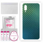 apgo Protective Skin Sticker for the back compatible with Blackview BV6100, Wrap Film, Foil, Vinyl - Pattern Carbon Chameleon CAKA1