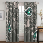 Pigūs, nestandartiniai, didelio dydžio raudoni eleganti&scaron;ki Boho baroko 2 vienetai plonos užuolaidos svetainei miegamojo langų užuolaidos. Nemokamas pristatymas W120H270(CM)x2&Grommet Top