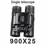 900x25 HD galingi žiūronai 9000M ilgo nuotolio sulankstomas mini teleskopas BAK4 FMC optika, skirta medžioklei, sportui, lauke, stovyklavimui