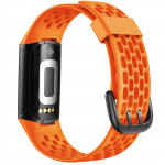 Apyrankė Fitbit Charge 5, silikoninė, sportinė, kvėpuojanti, keičiama oranžinė