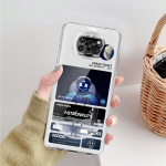Mielas Astronaut Planet skaidrus dėklas, skirtas Xiaomi Mi Poco X3 NFC M3 Pro F3 F1 11 Lite 12 Redmi Note 10 9S 8 7 9 Mink&scaron;tas telefono dangtelis Xiaomi Poco M3