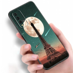 Love Paris Eifelio bok&scaron;tas Silikoninis telefono dėklas, skirtas Xiaomi Redmi Note 11 10 9 8 Pro 11T 10T 10S 9S 8T 9 9A 9C 9T Juodas mink&scaron;tas dangtelis Redmi 9