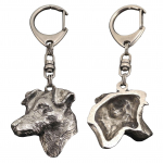 Jack Russell Terrier - Silver-plated key ring with dog, handbag decoration, backpack pendant by Art-Dog brand sidabras