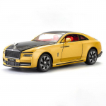 1/24 Rolls-Royce Spectre Lydinio Liejinio Žaislinio Automobilio Modelis Garsas ir &Scaron;viesa Atgal Traukiamas Vaikų Žaislas Kolekcionuojami Daiktai Gimtadienio Dovana auksinė