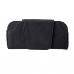 Zom&scaron;inis automobilio skydelis nuo saulės akinių laikiklis Premium atsparus dėvėjimuisi akinių nuo saulės apsauginis dėklas Automobilinis akinių laikymo dėklas #468830 juoda