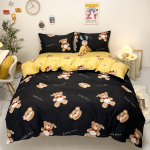 Paprastas alijo&scaron;iaus medvilnės keturių dalių komplektas Trijų dalių komplektas antklodės užvalkalas patalynei žmonėms 1.5m Four-piece Set