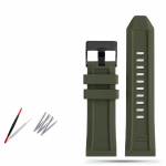 Klasikinis 24 mm 26 mm 28 mm silikoninės guminės apyrankės laikrodžio dirželis, skirtas dyzeliniam varikliui DZ4427 DZ4487 DZ4323 DZ4318 DZ4305 serijos vandeniui atsparus dirželis 24mm