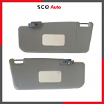 skirtas Fiat Panda skydelis nuo saulės, kairysis de&scaron;inysis pilkas skėtis su veidrodžiu 2 dalių apsauga nuo saulės, skirta Fiat Panda 169 MK2 735362729 735362730