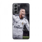 Coque Maniacase pour Samsung Galaxy S21fe 5g Kylian Mbappe Real Madrid Goal juoda