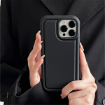 Prabangus mink&scaron;tas matinis silikoninis telefono dėklas, skirtas &bdquo;iPhone 16 15 14 Pro Max 11 12 13 Pro XS Max XX XR&ldquo;, kvadratinis, vientisos spalvos, smūgiams atsparus dėklas iPhone 16 Pro Max juoda