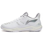 Li Ning Yun Ting amortizuojantys kvėpuojantys žemi badmintono bateliai Unisex batai Balti AYAS028-2 35⅔