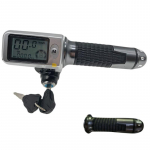 36 V / 48 V / 60 V droselio akceleratoriaus užraktas su spidometru / odometru, skirtas elektriniam dviračiui / el. dviračiui / elektrinio paspirtuko droseliu