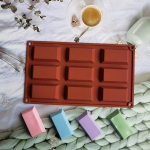 1vnt 9 Cavity Financier silikono pyrago formelės plytos formos sausainiai &scaron;okolado formelės kepimo padėklai konditerijos gaminiai desertai kepimo įrankiai One Size