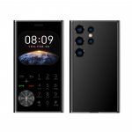 Mažas mobilusis telefonas 2 SIM kortelių fotoaparatas žibintuvėlis MP3 FM Magic Voice 2,01 ekranas 2G GSM mygtukas mobilieji telefonai Without TF card juoda