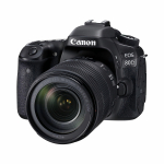 Canon EOS 80D skaitmeninis veidrodinis fotoaparatas + EF-S 18-135mm f/3.5-5.6 IS USM priartinantis objektyvas juoda