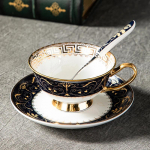 Senoviniai prancūzi&scaron;ko stiliaus kavos puodeliai Lengvi prabangūs auk&scaron;čiausios klasės keraminiai puodeliai ir lėk&scaron;čių rinkinys I&scaron;skirtiniai popietės arbatos stalo reikmenys arbatos puodeliai Dovanos