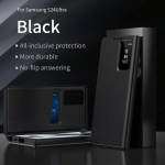 Skirta Samsung Galaxy S25Ultra PlusS24 S23 S-View Flip Smart Display LED skaidraus lango kortelės ki&scaron;enė, atspari smūgiams apsauginis dangtelis For Galaxy S25 Ultra